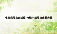 电脑病毒攻击过程-电脑中病毒攻击服务器