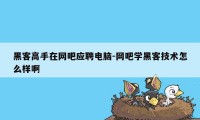 黑客高手在网吧应聘电脑-网吧学黑客技术怎么样啊