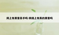 网上有黑客高手吗-网络上有真的黑客吗