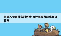 黑客入侵国外会判刑吗-国外黑客发动攻击银行吗