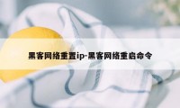 黑客网络重置ip-黑客网络重启命令